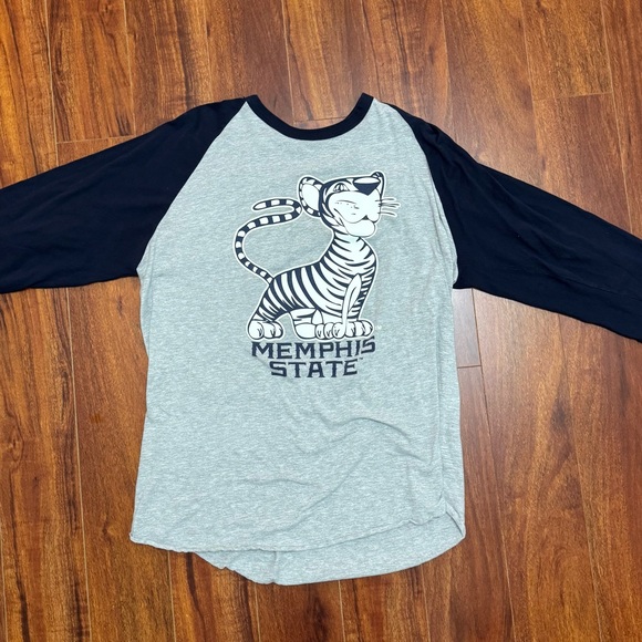 Other - Gray and Black Memphis State Raglan Tee
